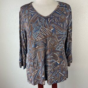 Wear It Three Quarter Sleeve Top Size 2 (M) EUC